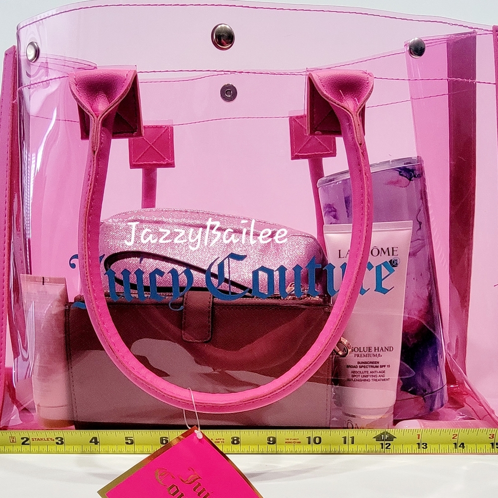 Juicy Couture Clear Pink Tote - Picture 3 of 6
